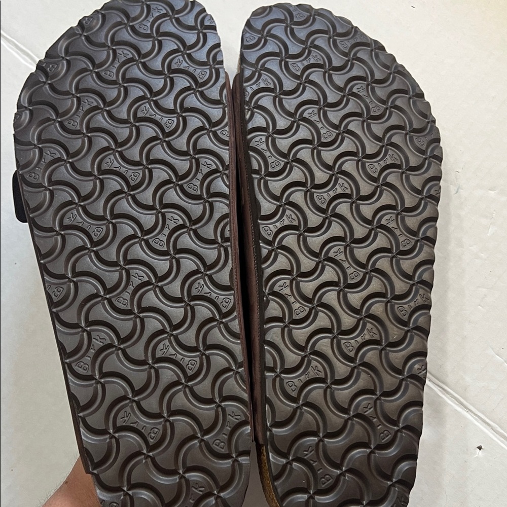 Birkenstock Dark Brown Leather Sandals - Picture 4 of 4